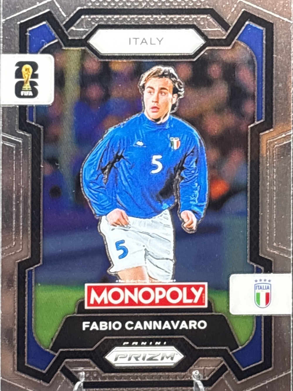 Panini Prizm Monopoly Fabio Cannavaro Soccer Card
